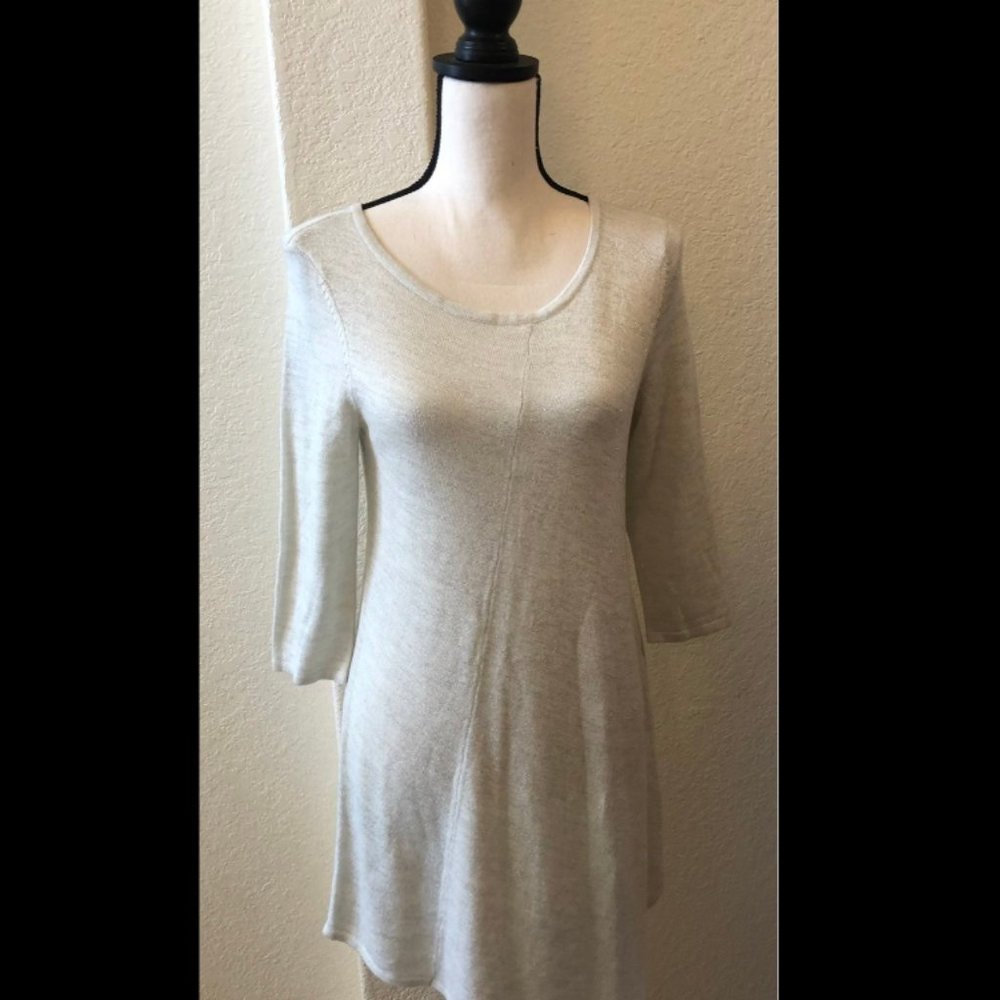 Shimmery sweater dress by White House black market